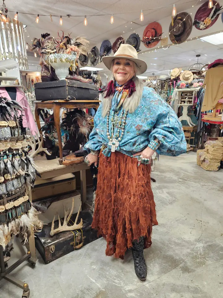 A Rare Bird - Eyelet Puff Sleeve Top