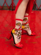 Load image into Gallery viewer, Sock Candy - Year of the Dragon Sheer Crew Sock
