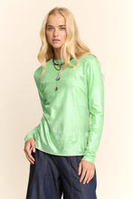 Load image into Gallery viewer, Davi &amp; Dani - Metallic Mesh Long Sleeve Tops
