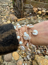 Load image into Gallery viewer, HC - Lariat Love Never End White Coin Pearls Necklaces 31"
