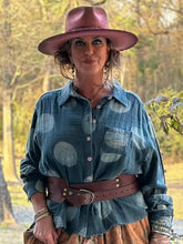 Load image into Gallery viewer, Jaded Gypsy - Star Gazing Top - Navy Dot

