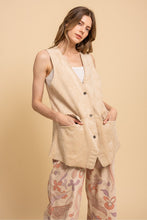 Load image into Gallery viewer, SUEDE 3 BUTTON VEST
