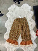 Load image into Gallery viewer, I Love Linen - Rust/Sage/Orange Ruffle Bloomers
