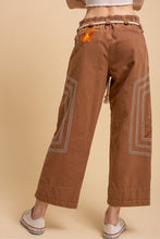 Load image into Gallery viewer, Bluevelvet - EMBROIDERY PANTS WITH ROPE BELT
