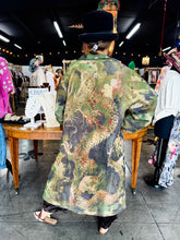 Load image into Gallery viewer, Indi &amp; Sai - Dragon Print Vintage Camo Jacket

