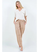 Load image into Gallery viewer, j. Her - Mineral Wash Eyelet Pocket Straight Pants
