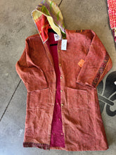 Load image into Gallery viewer, Indi And Sai - OOAK Vintage Kantha Hoodie Coat
