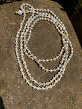 Load image into Gallery viewer, HC- Love Love Lady Lariat White Pearls 84"
