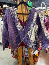 Load image into Gallery viewer, Indi and Sai - Kantha 2Fer Crisscross Long Slvv Top One Size
