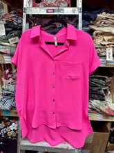 Load image into Gallery viewer, Zenana - Woven Airflow Button Down Shirts
