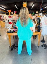 Load image into Gallery viewer, Davi &amp; Dani - Washed Pleat Top &amp; Pants Set - Emerald
