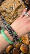 Load image into Gallery viewer, HC - Love All Around Jade Black Pearls Bracelet 12mm
