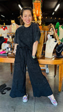 Load image into Gallery viewer, BoBo Mineral Wash Boho Ruffle Cargo Pants
