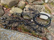 Load image into Gallery viewer, HC - Handmade Lady Black  Pearls Necklace With Sunshine
