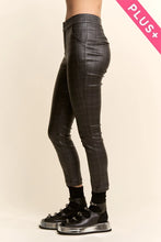 Load image into Gallery viewer, Davi &amp; Dani - Elastic Waist Barrel Pants GREY PLAID
