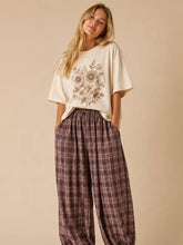 Load image into Gallery viewer, J.nna - The Chill-Out Plaid Joggers
