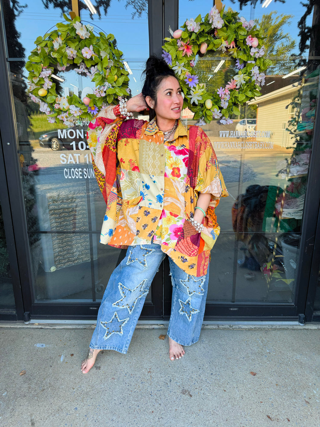 Jaded Gypsy - Patchwork Sunrise Top