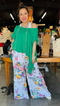Load image into Gallery viewer, Palazzo Linen Flower Pant
