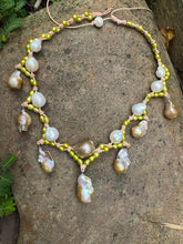 Load image into Gallery viewer, HC - Crown Queen 7 Big Balls Necklace OOAK
