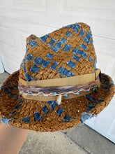 Load image into Gallery viewer, HC  - DENIM/STRAW HAT

