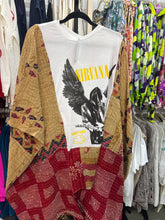 Load image into Gallery viewer, Indi and Sai - Upcycle Kantha Band Tee One OF The Kind
