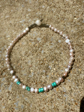 Load image into Gallery viewer, HC - Flamingo and Turquoise Angel Necklace
