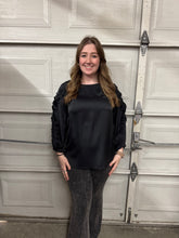 Load image into Gallery viewer, HC - Criss Cross Ruffle Sleeve Top
