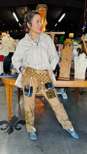 Load image into Gallery viewer, Patchwork Linen Harem Pants
