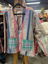 Load image into Gallery viewer, Indi &amp; Sai - Vintage Kantha Quilted  Reversible Jacket OOAK
