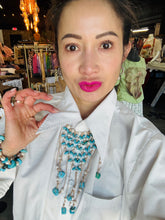 Load image into Gallery viewer, HC - Lady Collar Turquoise/White Pearls Necklace
