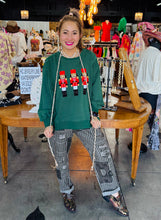 Load image into Gallery viewer, HCB - NUTCRACKER EMBROIDERED PULLOVER GREEN
