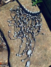 Load image into Gallery viewer, HC - Handmade Lady Silver Pearls Necklace
