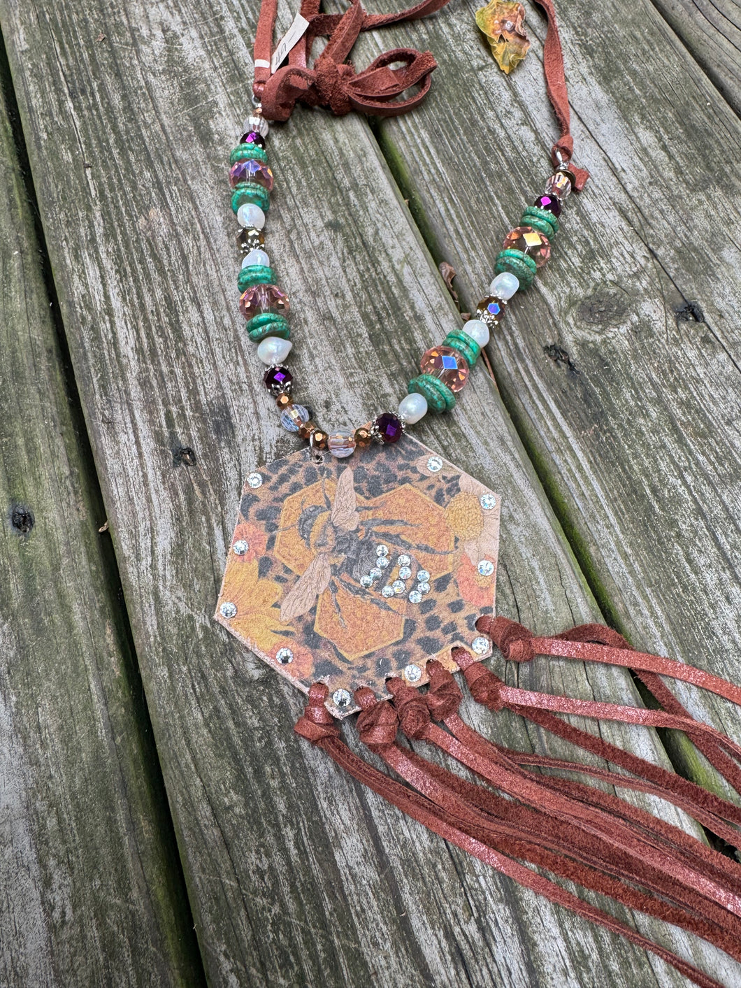 A Rare Bird- Bee Long Necklace