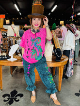 Load image into Gallery viewer, I Love Linen - Turquoise Dragon Bloomerv
