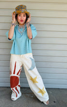 Load image into Gallery viewer, HCB - Sun Moon Star Patch Wide Pants CREAM

