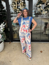 Load image into Gallery viewer, Bluevelvet - Vintage Print Overalls
