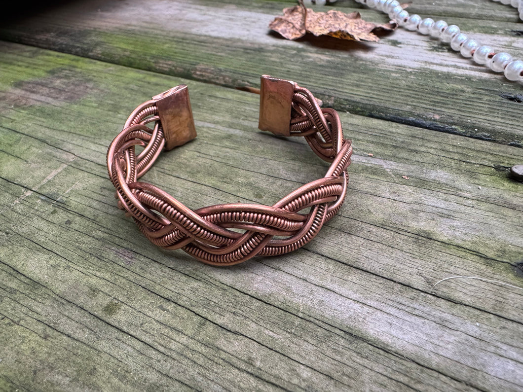A Rare Bird- Copper Cup Bracelet
