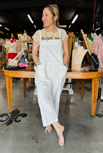 Load image into Gallery viewer, Denim With Paint Overalls
