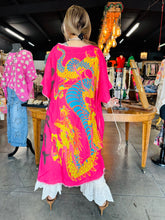 Load image into Gallery viewer, HCB - Dragon Spirit Shirt Dress Pink
