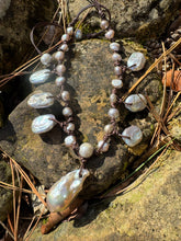 Load image into Gallery viewer, HC - Rain Trop Charming Siler Pearls Necklace
