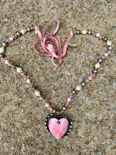 Load image into Gallery viewer, A Rare Bird - Pink Conch Heart Necklace
