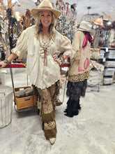 Load image into Gallery viewer, A Rare Bird -Eyelet Linen Cream Top
