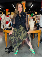 Load image into Gallery viewer, Camo + Tulle Asymmetrical Skirt
