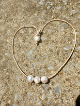 Load image into Gallery viewer, HC - 3 Pearl Ivory Swirl Necklace
