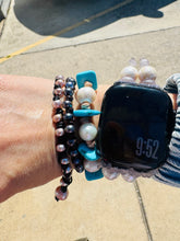 Load image into Gallery viewer, HC - It About Time Turquoise Pearl Bracelet
