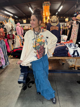 Load image into Gallery viewer, Karamel Collection - Petroleum Blue Silk Ruffle Skirt Fall Colors Skirt
