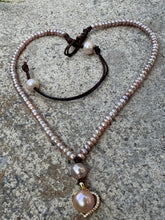 Load image into Gallery viewer, HC - Be Loved Pink Pearls Necklace 16"-20"
