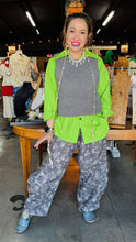 Load image into Gallery viewer, Gray Scale Linen Harem Pants
