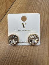 Load image into Gallery viewer, The King Collection - Large Round Studded Earrings
