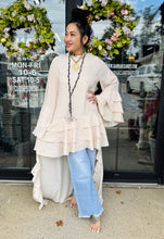 Load image into Gallery viewer, HC - Ruffle Hi-Low Dress With Western Belt
